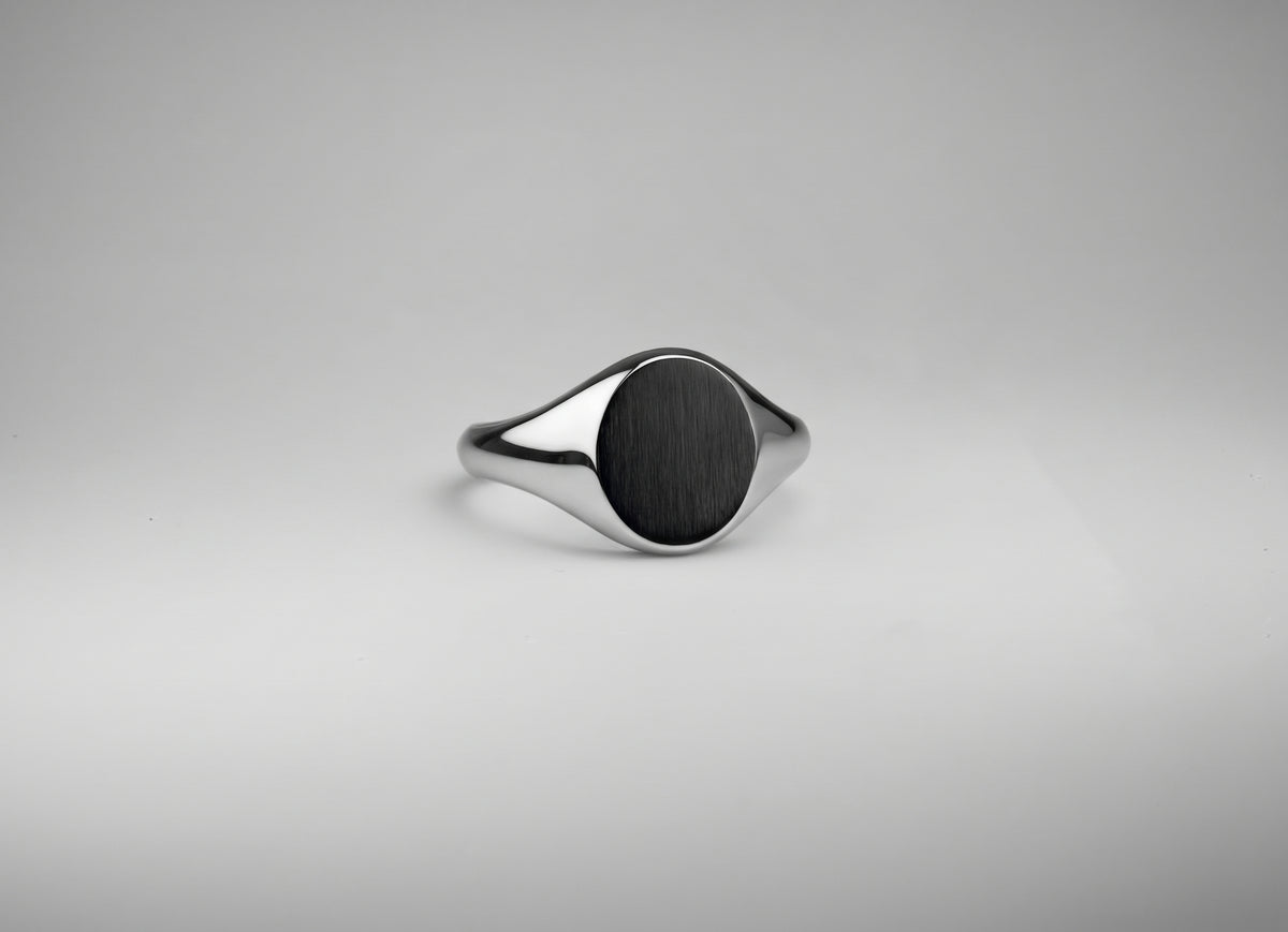 Chevalière ovale petite 9x10mm