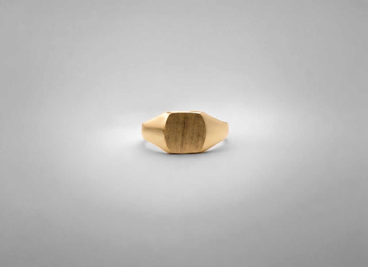 Chevalière tonneau petite 8x8mm